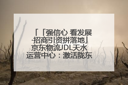 「强信心 看发展·招商引资拼落地」京东物流JDL天水运营中心：激活陇东南区域经济新引擎