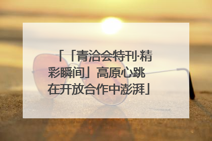 「青洽会特刊·精彩瞬间」高原心跳 在开放合作中澎湃
