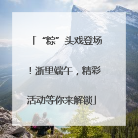 “粽”头戏登场！浙里端午，精彩活动等你来解锁