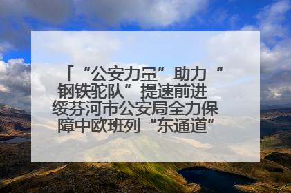 “公安力量”助力“钢铁驼队”提速前进 绥芬河市公安局全力保障中欧班列“东通道”绥芬河隧道贯通