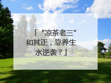 “凉茶老三”和其正，靠养生水逆袭？