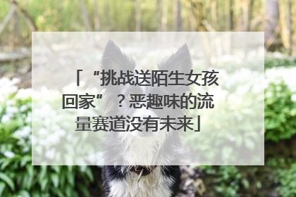 “挑战送陌生女孩回家”？恶趣味的流量赛道没有未来