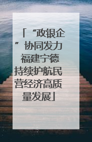 “政银企”协同发力 福建宁德持续护航民营经济高质量发展