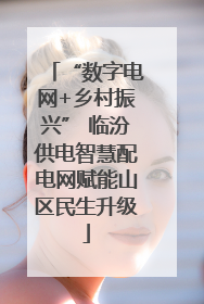 “数字电网+乡村振兴” 临汾供电智慧配电网赋能山区民生升级