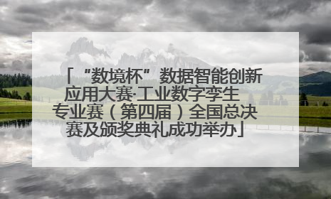 “数境杯”数据智能创新应用大赛·工业数字孪生 专业赛（第四届）全国总决赛及颁奖典礼成功举办
