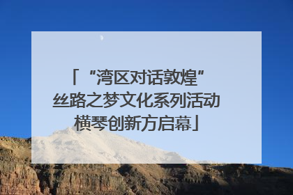 “湾区对话敦煌” 丝路之梦文化系列活动横琴创新方启幕