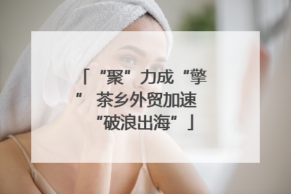“聚”力成“擎” 茶乡外贸加速“破浪出海”