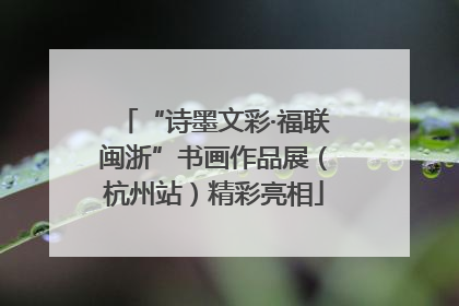 “诗墨文彩·福联闽浙”书画作品展（杭州站）精彩亮相
