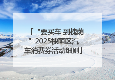 “要买车 到槐荫”2025槐荫区汽车消费券活动细则