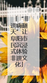 “非遗嗨翻天”让阜阳市民沉浸式体验非遗文化