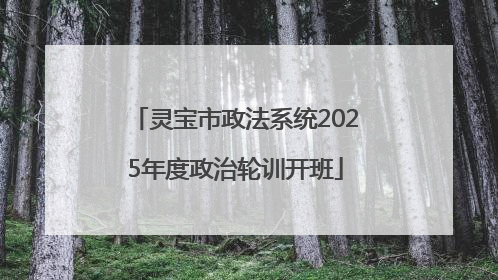 灵宝市政法系统2025年度政治轮训开班