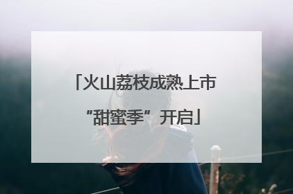 火山荔枝成熟上市 “甜蜜季”开启