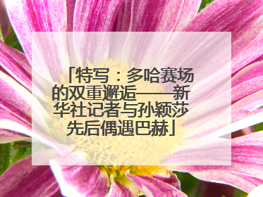 特写：多哈赛场的双重邂逅——新华社记者与孙颖莎先后偶遇巴赫