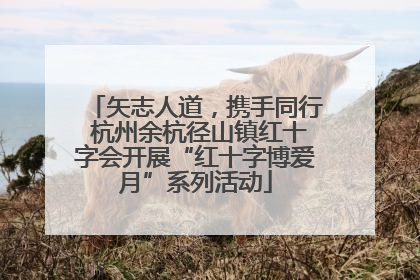 矢志人道，携手同行 杭州余杭径山镇红十字会开展“红十字博爱月”系列活动