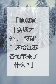 瞭观察 | 赛场之外，“苏超”还给江苏各地带来了什么？