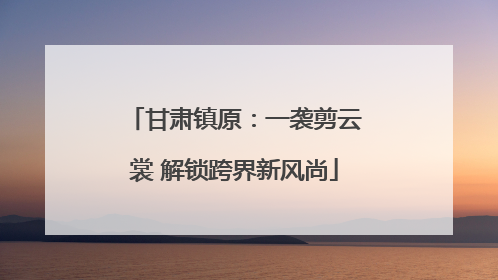 甘肃镇原：一袭剪云裳 解锁跨界新风尚