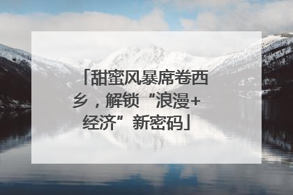 甜蜜风暴席卷西乡，解锁“浪漫+经济”新密码