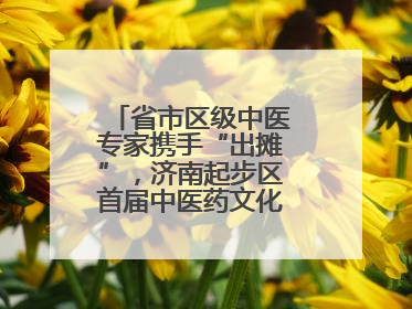 省市区级中医专家携手“出摊”，济南起步区首届中医药文化市集热闹开幕