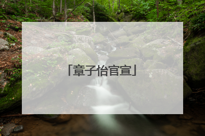 章子怡官宣