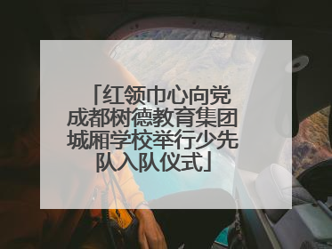 红领巾心向党 成都树德教育集团城厢学校举行少先队入队仪式