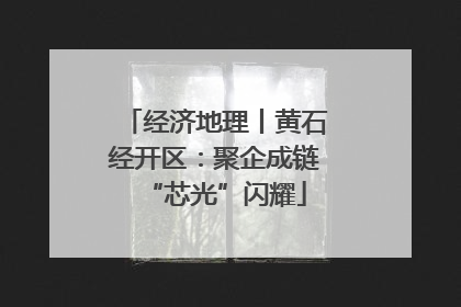 经济地理丨黄石经开区：聚企成链“芯光”闪耀