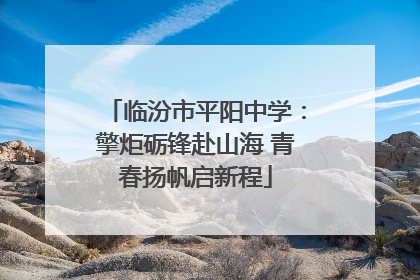 临汾市平阳中学：擎炬砺锋赴山海 青春扬帆启新程