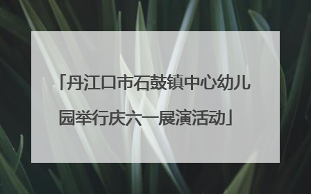 丹江口市石鼓镇中心幼儿园举行庆六一展演活动