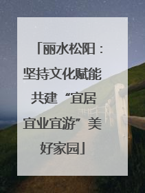 丽水松阳：坚持文化赋能 共建“宜居宜业宜游”美好家园
