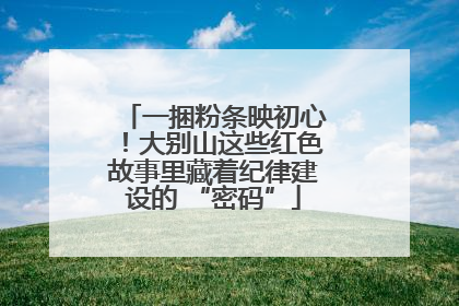 一捆粉条映初心！大别山这些红色故事里藏着纪律建设的 “密码”