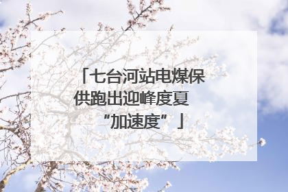 七台河站电煤保供跑出迎峰度夏 “加速度”