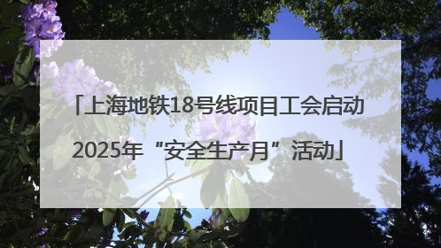 上海地铁18号线项目工会启动2025年“安全生产月”活动