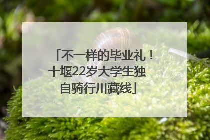 不一样的毕业礼！十堰22岁大学生独自骑行川藏线