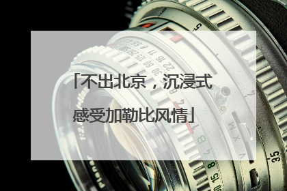 不出北京，沉浸式感受加勒比风情