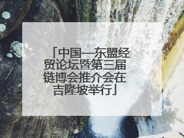 中国—东盟经贸论坛暨第三届链博会推介会在吉隆坡举行