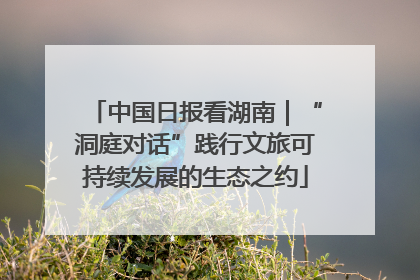 中国日报看湖南｜“洞庭对话”践行文旅可持续发展的生态之约