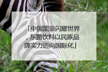 中国能量闪耀世界，东鹏饮料以民族品牌实力迈向国际化