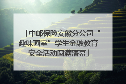 中邮保险安徽分公司“趣味画室”学生金融教育安全活动圆满落幕