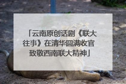 云南原创话剧《联大往事》在清华圆满收官 致敬西南联大精神