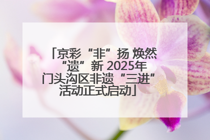 京彩“非”扬 焕然“遗”新 2025年门头沟区非遗“三进”活动正式启动