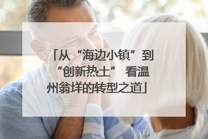 从“海边小镇”到“创新热土” 看温州翁垟的转型之道