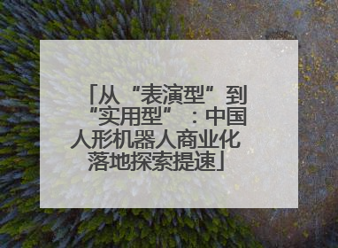 从“表演型”到“实用型”：中国人形机器人商业化落地探索提速