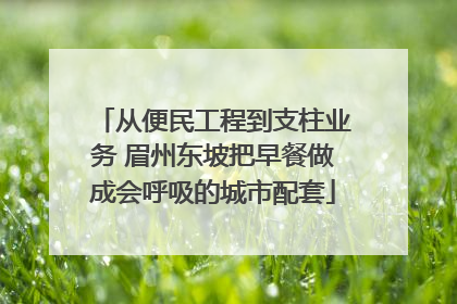 从便民工程到支柱业务 眉州东坡把早餐做成会呼吸的城市配套