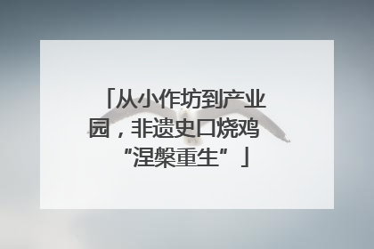 从小作坊到产业园，非遗史口烧鸡“涅槃重生”
