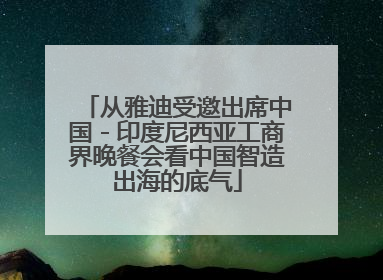 从雅迪受邀出席中国－印度尼西亚工商界晚餐会看中国智造出海的底气