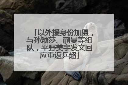 以外援身份加盟，与孙颖莎、蒯曼等组队，平野美宇发文回应重返乒超