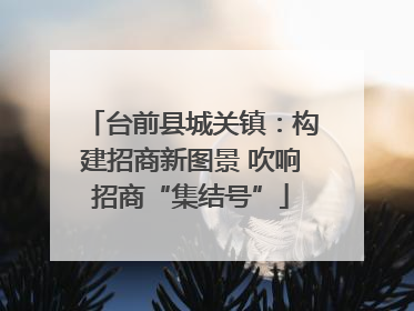 台前县城关镇：构建招商新图景 吹响招商“集结号”