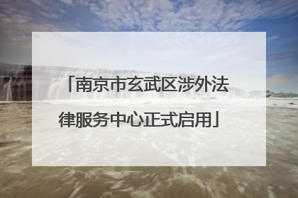 南京市玄武区涉外法律服务中心正式启用