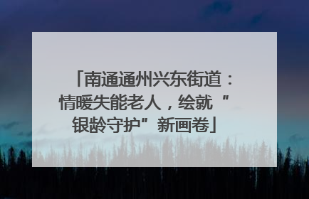 南通通州兴东街道：情暖失能老人，绘就“银龄守护”新画卷