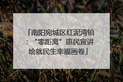 南阳宛城区红泥湾镇：“零距离”惠民宣讲 绘就民生幸福画卷