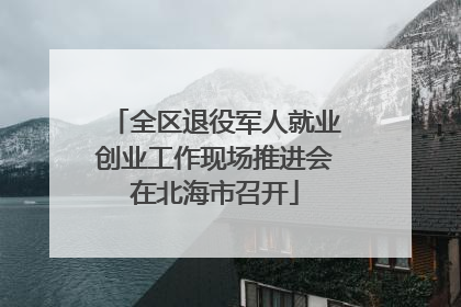 全区退役军人就业创业工作现场推进会在北海市召开